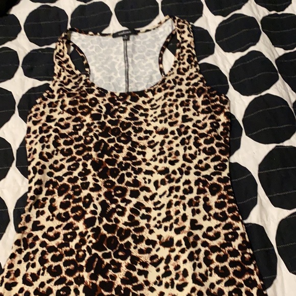 NWOT leopard print racerback tank dress - Picture 6 of 7